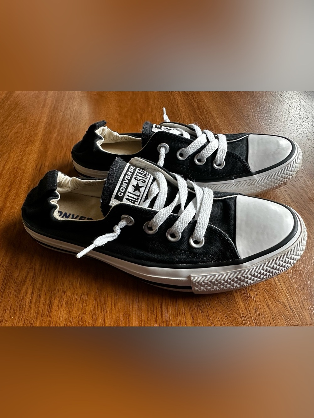 ⭐️All Star Converse Black & White Low Top Shoreline Sneakers 7 Womens 5 Mens